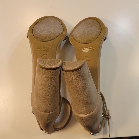 G-BY GUESS-SHANTEL ANKLE STRAP SUEDE WOMEN"S SANDAL - Picture 10 of 14